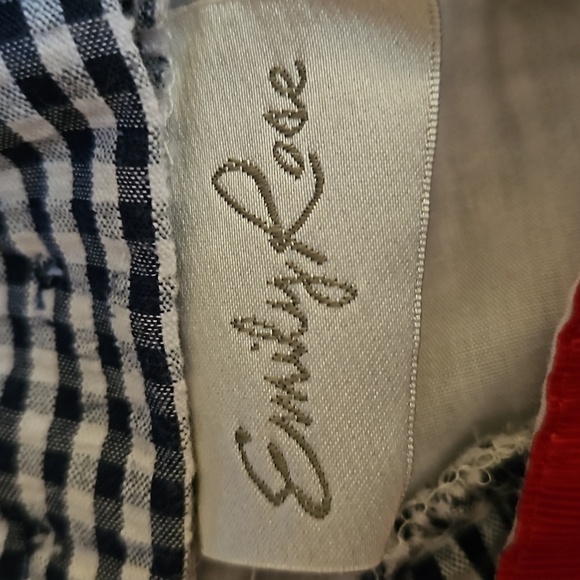 3/$30 EMILY ROSE Check Ladybug Ruffle Bow Summer Dress 18 Months - Picture 2 of 10